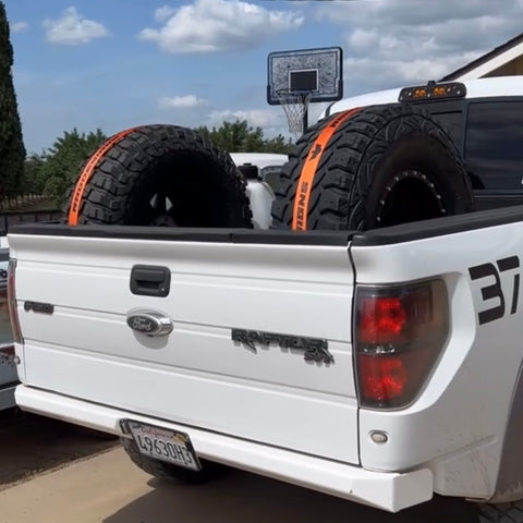 Fox Orange Tire Tie Down Straps