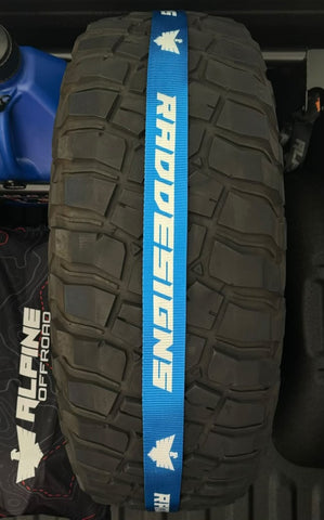 King Blue Tire Tie Down Straps